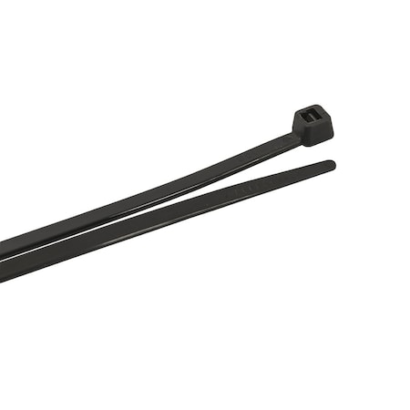 Forney Cable Tie, 20 in L, 5.90 in Max Bundle Dia., Black, Nylon 6/6, 50 lb Strength, 100 PK 62054